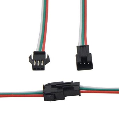 3 Pin Jst Kablo 10cm Erkek Dişi Takım resmi