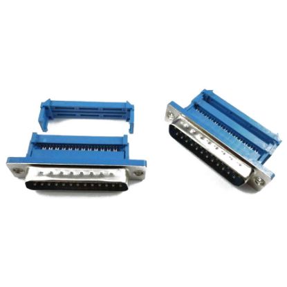 25 Pin Erkek Flat Kablo İçin Sıkıştırmalı D-sub Konnektör resmi