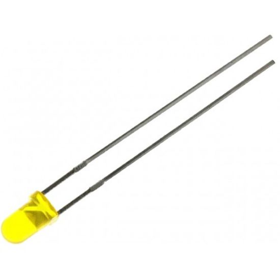 3mm Sarı Led - 600-800 Mcd resmi