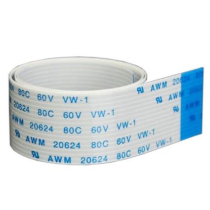 Flex Kablo 15 Pin 1mm 30cm - Beyaz resmi