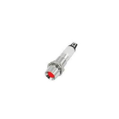 8mm 12v Kırmızı Sinyal Lambası (metal) resmi