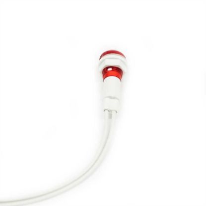 Kablolu Kırmızı Sinyal Lambası 10mm 220v - Plastik resmi