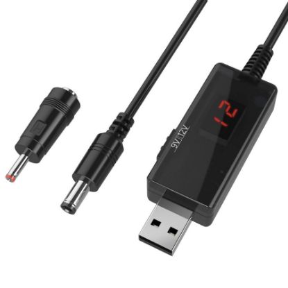 Kablolu Usb Boost Dönüştürücü 5vdc - Çıkış 9v - 12v resmi