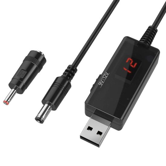 Kablolu Usb Boost Dönüştürücü 5vdc - Çıkış 9v - 12v resmi