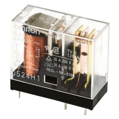 24v 5a Çift Kontak Omron Röle (8 Pinpin ) - G2r-2 resmi