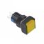16mm Kalıcı Buton / Anahtar Sarı 1no/1nc Kare resmi