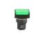 16mm Kalıcı Buton / Anahtar Yeşil 1no/1nc Dikdörtgen resmi