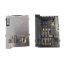 8 Pin Sim Kart Yuvası - Siyah - 1.27mm Pin Aralığı resmi