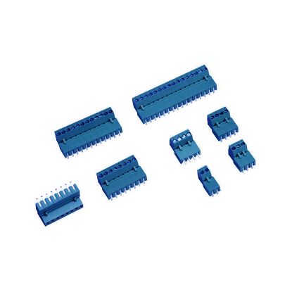 2 Pin 5.08mm 180° Erkek Geçmeli Mavi Klemens resmi