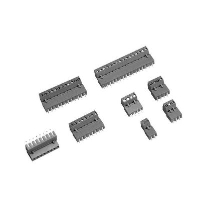 3 Pin 5.08mm Dişi Geçmeli Gri Klemens resmi