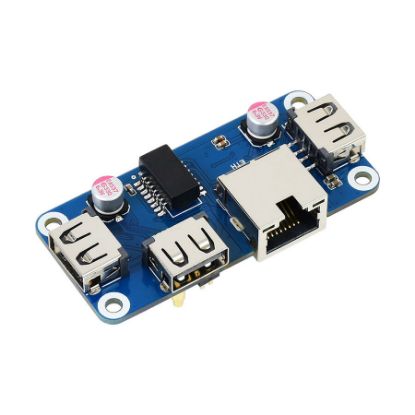 Raspberry İçin Usb Hub Hat Rj45x1 Usbx3 resmi