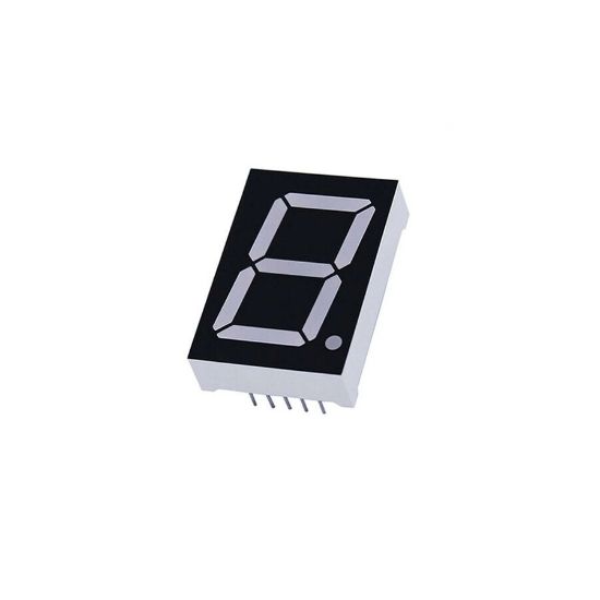 100mm Ortak Katot Siyah Yüzey Display - Kırmızı resmi