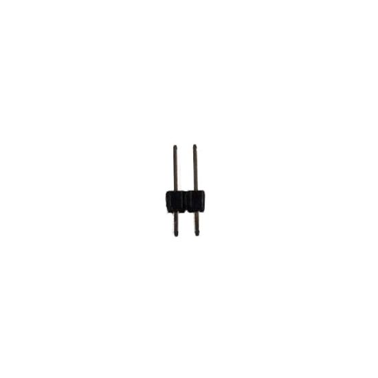 11.54mm 2 Pin (1x2) 2.54mm Erkek Pin Header resmi