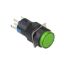 16mm Yaylı Buton Yeşil 1no/1nc Yuvarlak resmi