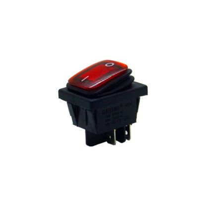 12-24v Led On-off Su Geçirmez Switch - Kırmızı resmi