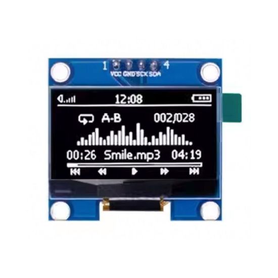 1.3 İnç 4 Pin Oled Ekran Modülü Ssd1306 Spı Beyaz resmi