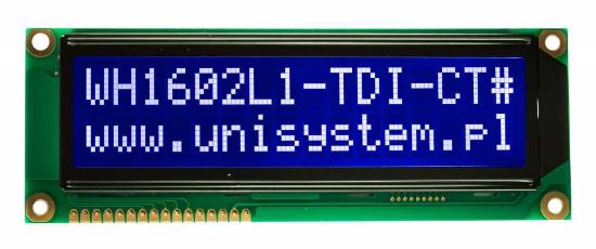 2x16 Geniş Mavi Karakter Lcd Ekran - Wh1602l1-tmı-ct resmi
