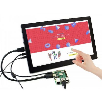 13.3inch Hdmı Lcd (h) Muhafazalı - V2 - Dokunmatik Ekran -1920x1080-ıps resmi