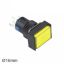16mm Kalıcı Buton / Anahtar Sarı 1no/1nc Dikdörtgen resmi