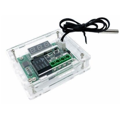 W1209 Dijital Termostat + Şeffaf Kutu resmi