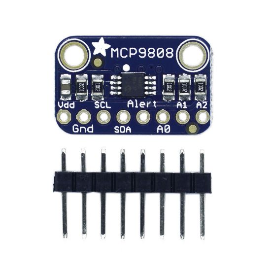 Mcp9808 Yüksek Doğruluk I2c Sıcaklık Sensörü Tümleşik Kartı resmi