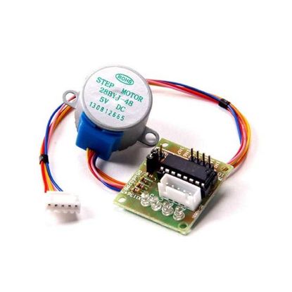 28 Byj-48 Redüktörlü Step Motor Ve Uln2003a Step Motor Sürücü Kartı resmi