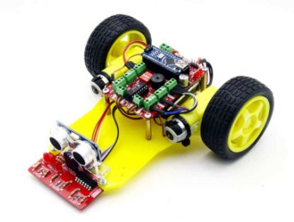 Duobot Çizgi İzleyen Ve Engelden Kaçan Robot (montajı Yapılmış) resmi