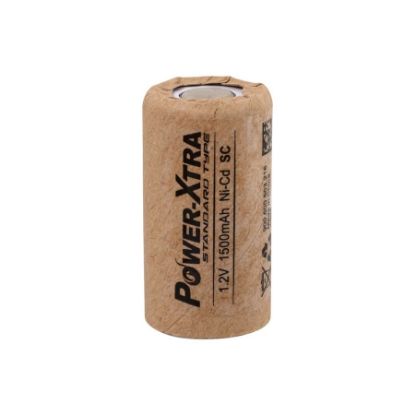 1.2v Ni-cd Sc 1500 Mah Kağıt Şarjlı Pil - Başsız resmi