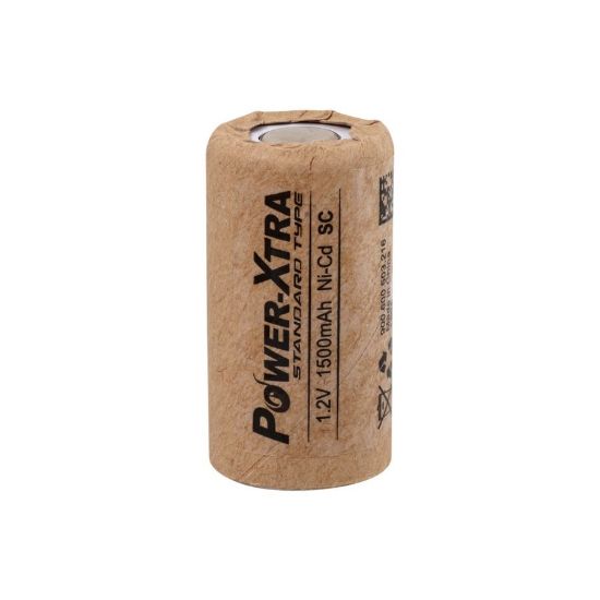 1.2v Ni-cd Sc 1500 Mah Kağıt Şarjlı Pil - Başsız resmi