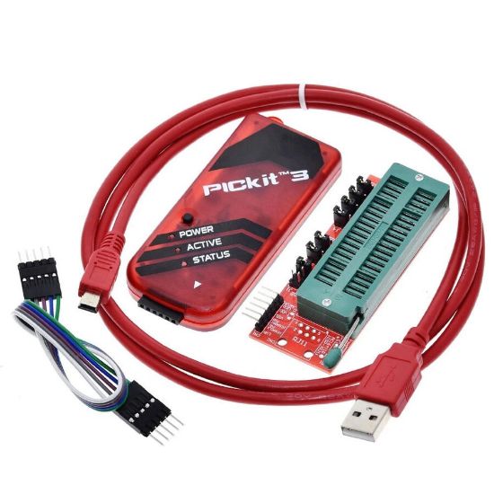 Pickit3 Pic Programlama Kartı Ve Dip Çevirici Adaptör resmi