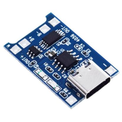 Tp4056 18650 Lityum Pil Şarj Modülü Usb Tip-c resmi