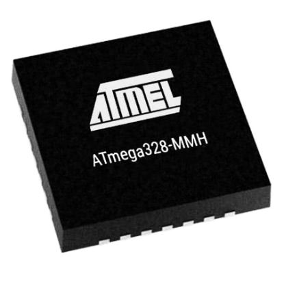 Atmega328-mmh Smd 8-bit 20mhz Mikrodenetleyici Qfn28 resmi