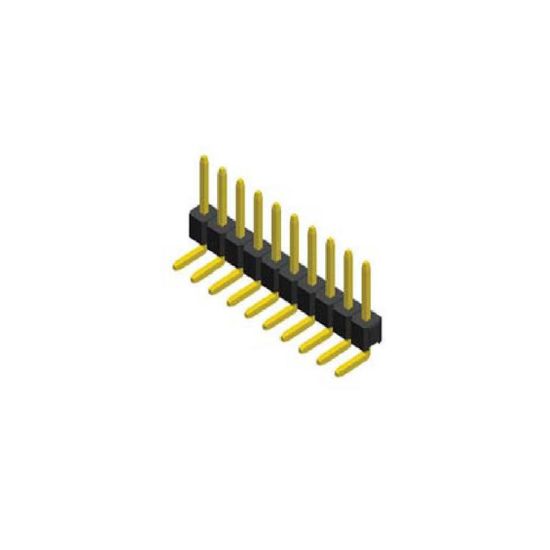 5 Pin (1x5) 2.54mm 90 Derece Erkek Pin Header resmi