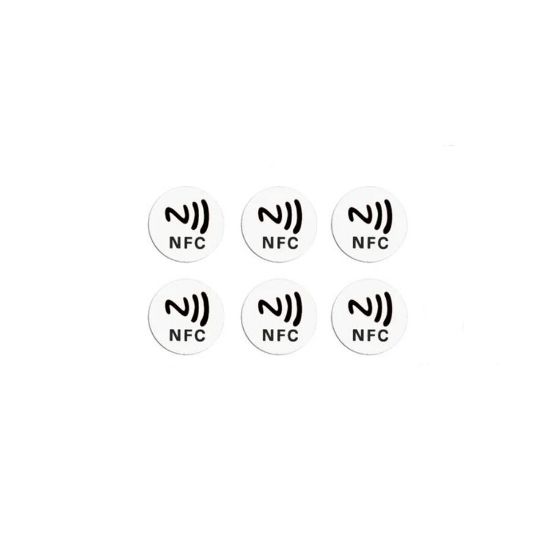 6'lı 13.56mhz Nfc Ntag213 Beyaz Etiket Paketi resmi