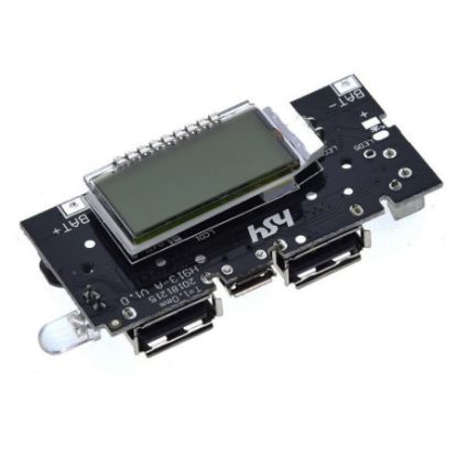 Çift Usb 18650 Pil Şarj Cihaz Modülü - H913-a resmi