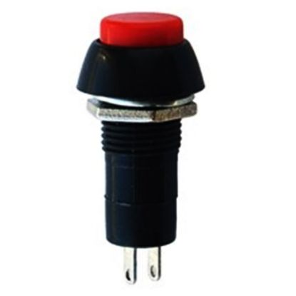 Dc185 Kalıcı Buton Ø12mm - Kırmızı resmi