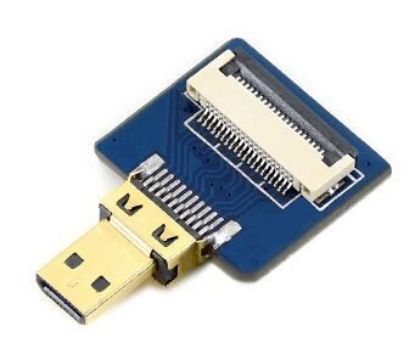 Micro Hdmı - Konnektör Yatay Çevirici resmi