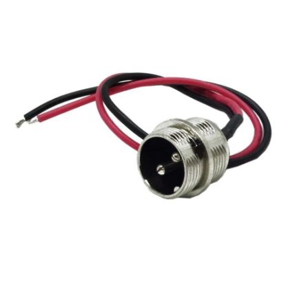 2-pin Kablolu Erkek Mike Konnektör Gx-16 resmi