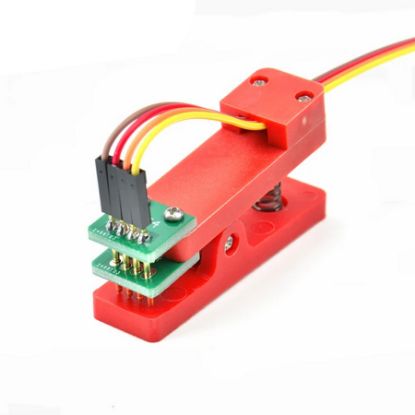 4 Pin Programlama Aparatı - 2.54mm Pogo Pin Yaylı Mandal Klips resmi