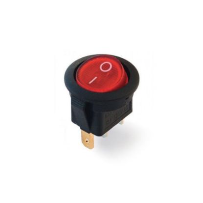 Dc131a 3p On / Off Anahtar 12v 20mm Işıklı Yuvarlak resmi
