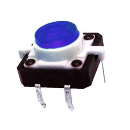 12x12 Mavi Led Işıklı Tact Switch resmi