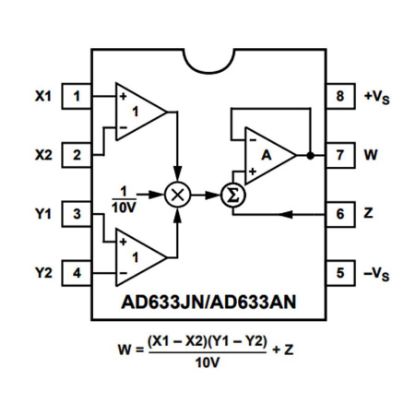 Ad633jn Analog Çoğaltıcı Entegre Dip8 resmi