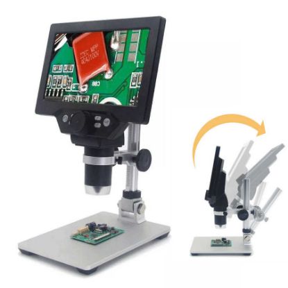 7 İnch Ekranlı 12mp 1-1200x Usb Dijital Mikroskop resmi