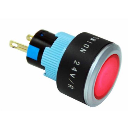 22mm Mavi Sinyal Lambası 2p (led Voltajı 10-24v) resmi