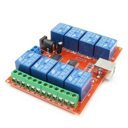 12v 8 Kanal Usb Röle Kartı resmi